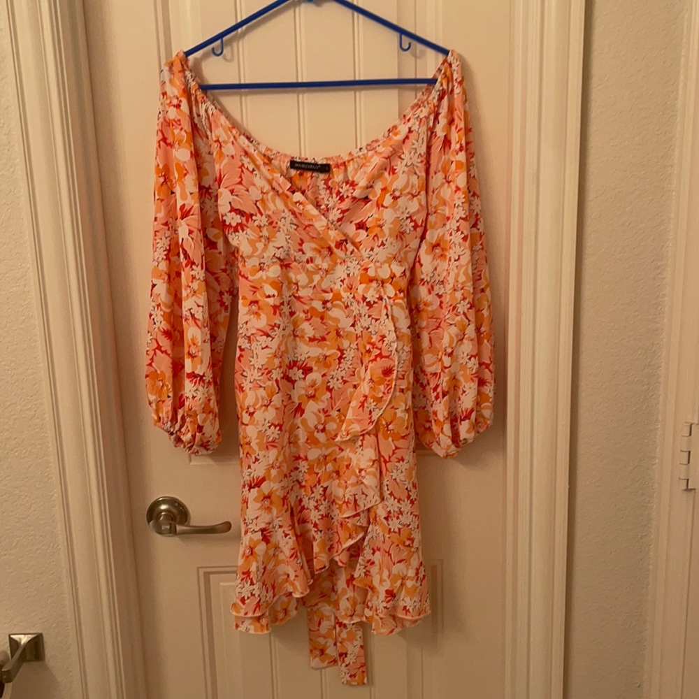 Floral dress puff